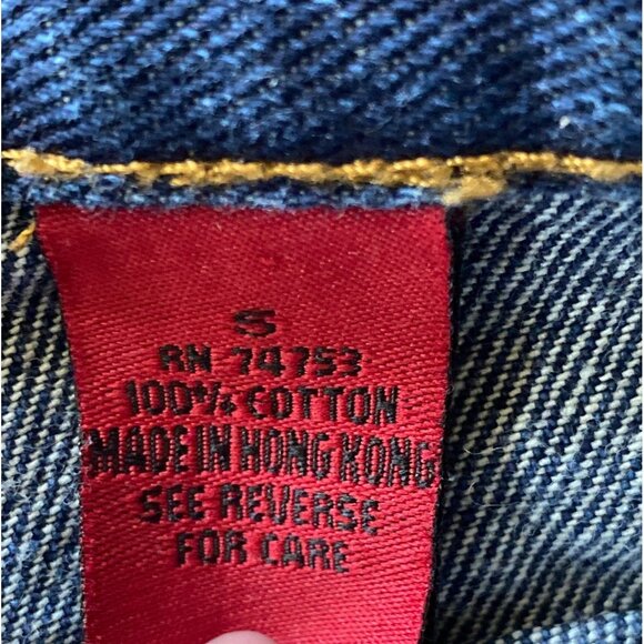 Y2K Zana Di Patchwork Flare Jeans Raw Hem Studded Skater Festival Hong Kong Sz 5 - Picture 6 of 13